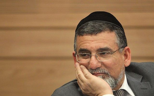 Knesset Ethics Committee chairman MK Yitzhak Vaknin of Shas (Miriam Alster/Flash90)