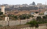 An Egyptian army watchtower on the Rafah border with the Gaza Strip, July 2013. (Abed Rahim Khatib/Flash90)