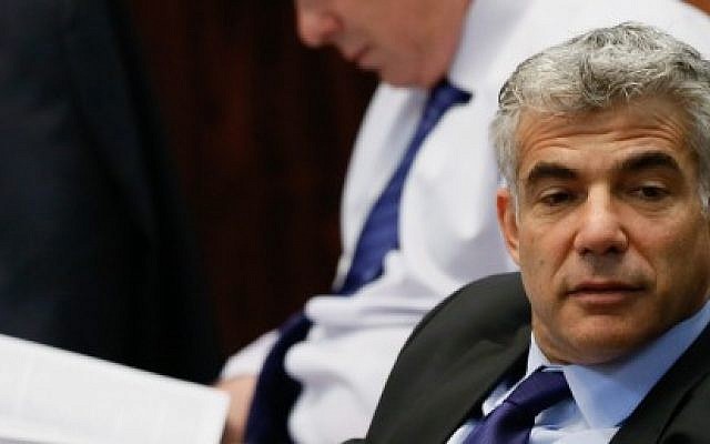 Finance Minister Yair Lapid in the Knesset on July 29, 2013. (photo credit: Miriam Alster/FLASH90) Finance Minister Yair Lapid in the Knesset on July 29, 2013. (photo credit: Miriam Alster/FLASH90)
