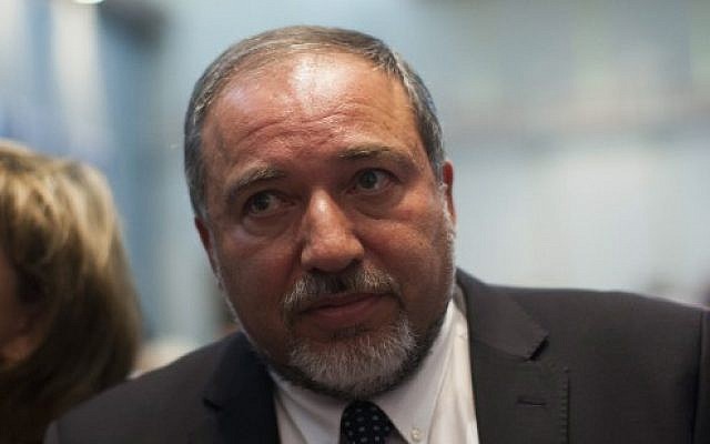 Chairman of the Knesset Foreign Affairs and Defense Committee Avigdor Liberman, in Jerusalem. Sunday, September 1, 2013. (photo credit: Yonatan Sindel/Flash90)
