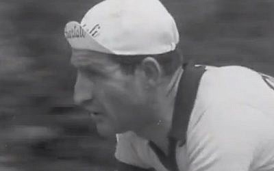 Italian cyclist Gino Bartali (screen capture: YouTube)