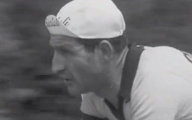 Italian cyclist Gino Bartali (screen capture: YouTube)