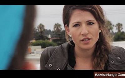 Scene from 'Jewish Hunger Games: Kvetching Fire' (photo credit: YouTube screenshot)