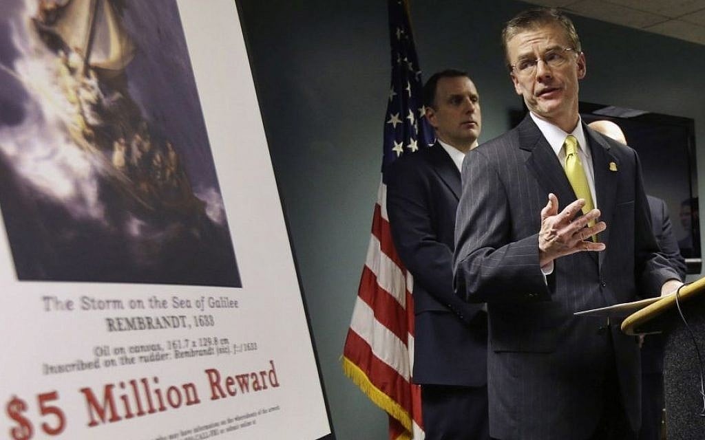 FBI officials announce the discovery of new leads in the Gardner Museum art heist, the largest in history (photo credit: courtesy) FBI officials announce the discovery of new leads in the Gardner Museum art heist, the largest in history (photo credit: courtesy)
