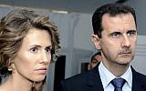 Syrian President Bashar Assad and his wife, Asma Assad, in July 2010. (AP/Hassene Dridi)
