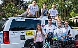 This year's 'Bike for the Fight' team on the road (photo credit: Courtesy)