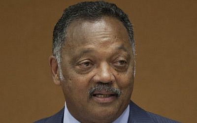 Reverend Jesse Jackson, shown here speaking at the United Nations in 2012 (photo credit: CC-BY-United States Mission Geneva/Wikimedia Commons)