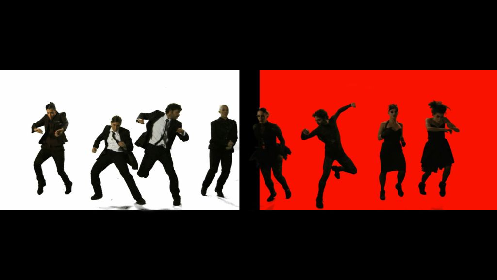 Split-screen of dancers in Screensart (Courtesy Screensart)