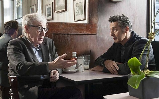 Woody Allen, left, and John Turturro in 'Fading Gigolo,' a film being showcased at the Toronto International Film Festival. (photo credit: AP Photo/Toronto International Film Festival)
