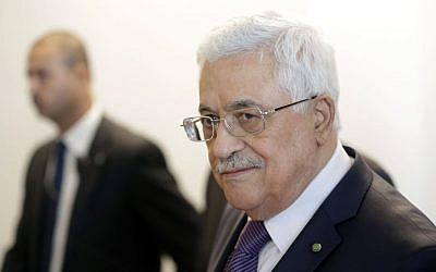 Palestinian Authority President Mahmoud Abbas during the 68th session of the General Assembly at United Nations headquarters on Thursday, Sept. 26, 2013. (photo credit: AP/Seth Wenig)