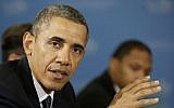 US President Barack Obama (photo credit: AP/Pablo Martinez Monsivais/File)