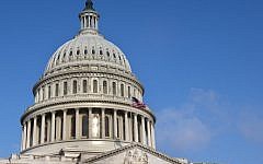 Top of the US Capitol building, the seat of Congress, in Washington, DC (photo credit: AP/Jacquelyn Martin/File)