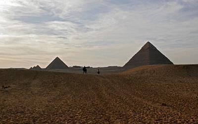 The Giza Pyramids, near Cairo, Egypt, March 30, 2006 (photo credit: Melanie Fidler /Flash90)