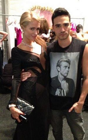 Alon Livne and his fashion buddy, Paris Hilton (Courtesy Alon Livne Facebook)