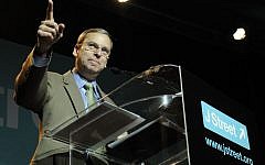 Jeremy Ben-Ami, J Street’s founder and director, speaking at the group’s 2012 conference. (Courtesy J Street)