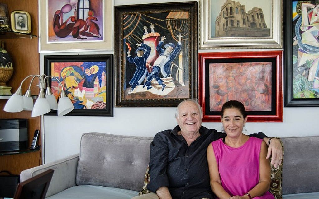 Ivan and Rebecca Gabor live in the 11th floor of an apartment in Sunny Isles, where they both paint modernist paintings and put them up on display on the walls. (photo credit: Gideon Grudo) Ivan and Rebecca Gabor live in the 11th floor of an apartment in Sunny Isles, where they both paint modernist paintings and put them up on display on the walls. (photo credit: Gideon Grudo)