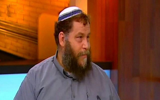 Benzi Gupstein, chairman of the Lehava anti-assimilation organization (screen capture: Channel 10) Benzi Gupstein, chairman of the Lehava anti-assimilation organization (screen capture: Channel 10)