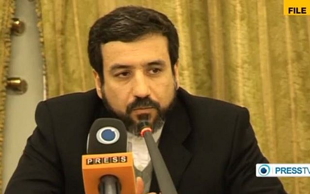 Iranian Deputy Foreign Minister Abbas Araqchi (photo credit: Screen capture YouTube/Press TV)