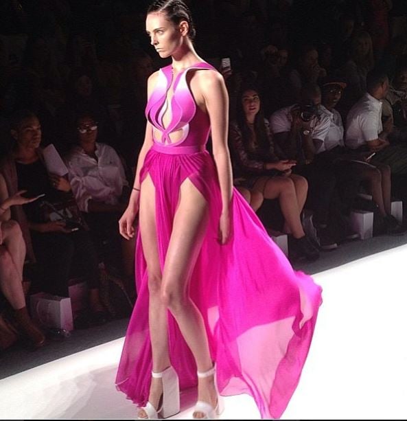 One of Paris Hilton's faves from Alon Livne's spring 2014 collection. The celebrity called him one of her favorite new young designers (Courtesy Alon Livne Instagram)