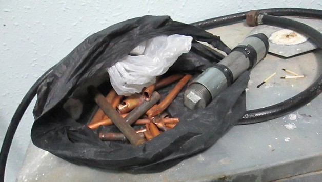 Confiscated charger device intended to be deployed at the Mamilla Mall. (photo credit: courtesy Shin Beit)