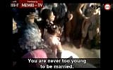Shams and Iman tie the knot. (photo credit: MEMRI)