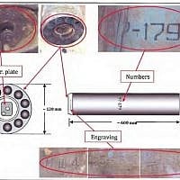 An image taken from a United Nations chemical weapons report released Monday showing munitions used in an alleged sarin gas attack in Syria (photo credit: screen capture, Scribd.com)