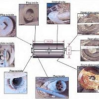 An image taken from a United Nations chemical weapons report released Monday showing munitions used in an alleged sarin gas attack in Syria (photo credit: screen capture, Scribd.com)