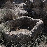 Trough by Solomonic gate (photo credit: Shmuel Bar-Am) Trough by Solomonic gate (photo credit: Shmuel Bar-Am)