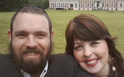 Rabbi Chezki Lifshitz and his wife (photo credit: Facebook)