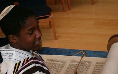 Avi Rosenblum celebrated his bar mitzvah at Congregation Netivot Shalom in Berkeley, California. (photo credit: Courtesy of Rom Rosenblum)