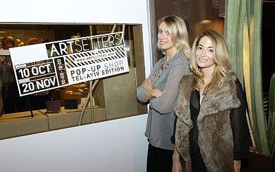 Alex Schinasi, right, and Lee Rotenberg in their shop at the Brown TLV. (photo credit: Rafi Daloya)