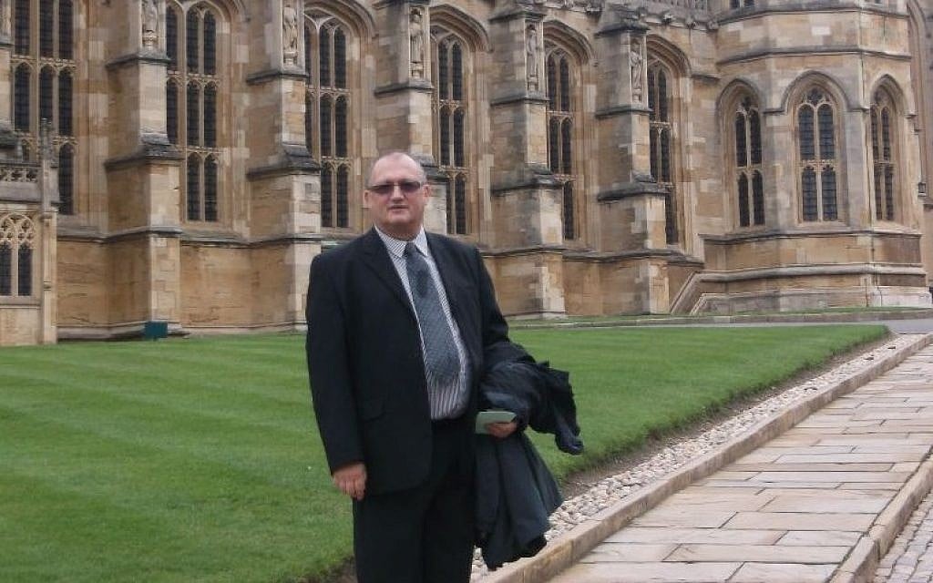 Prof. David Newman in front of Windsor Castle. (photo credit: courtesy)