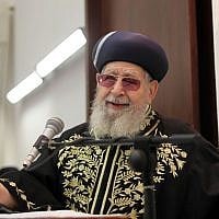 Rabbi Ovadia Yosef in Jerusalem, September 2012. (Flash90)