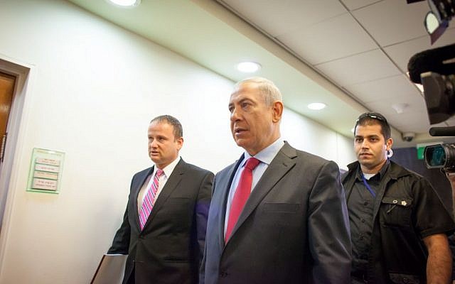 Benjamin Netanyahu walking to a Cabinet meeting earlier this week. (photo credit: Emil Salman/POOL/Flash90) Benjamin Netanyahu walking to a Cabinet meeting earlier this week. (photo credit: Emil Salman/POOL/Flash90)