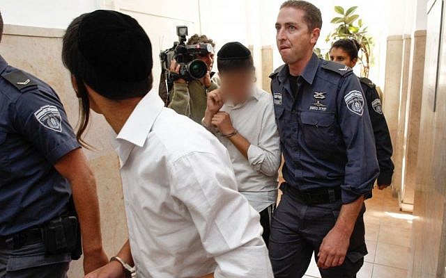 Arrested Jewish youths arriving in court in Jerusalem, on Sunday, October 6. (photo credit: Flash90) Arrested Jewish youths arriving in court in Jerusalem, on Sunday, October 6. (photo credit: Flash90)