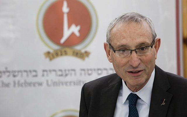 Hebrew University President Menachem Ben-Sasson  (photo credit: Flash90)