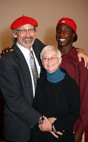 Avi with his parents Rom Rosenblum and Debby Graudenz (photo credit: Courtesy of Rom Rosenblum)