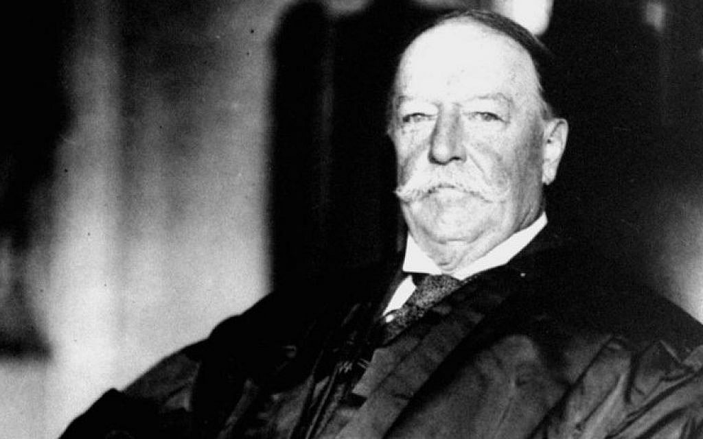 This 1930 file photo shows former President and US Supreme Court Chief Justice William Howard Taft in his judicial robes. (photo credit: AP Photo/Files) This 1930 file photo shows former President and US Supreme Court Chief Justice William Howard Taft in his judicial robes. (photo credit: AP Photo/Files)