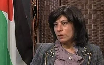 PFLP member Khalida Jarrar (image capture: YouTube)