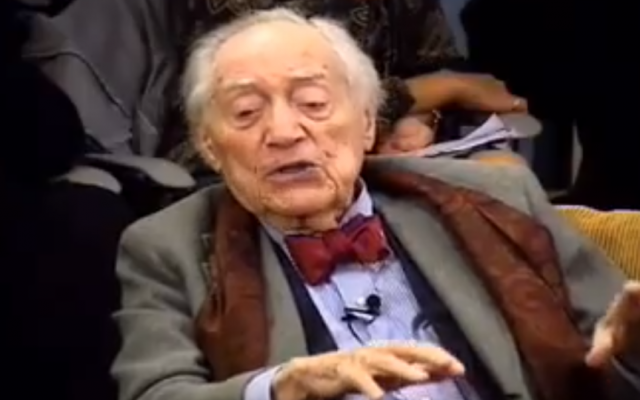 Stanley Kauffmann (photo credit: YouTube Screenshot)