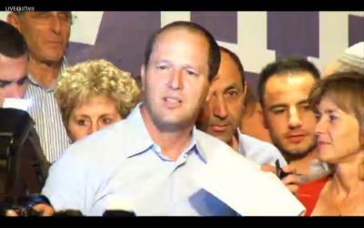 Nir Barkat, October 23, 2013 (photo credit: Walla screenshot)