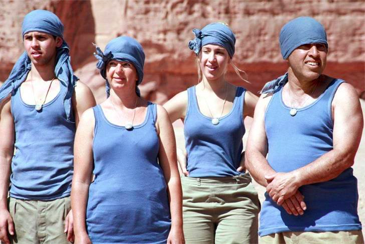 The Shweber family, competing in 'HaKfar,' hailing from Kibbutz Ketura (Courtesy Channel 10)