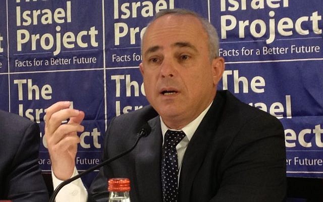 Intelligence Minister Yuval Steinitz briefing reporters in Jerusalem, October 14, 2013. (photo credit: Raphael Ahren/TOI) Intelligence Minister Yuval Steinitz briefing reporters in Jerusalem, October 14, 2013. (photo credit: Raphael Ahren/TOI)