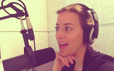 Anouk Lorie hosting TLV's Weekend Edition. (photo credit: courtesy TLV1)