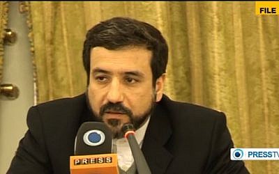 Iranian Deputy Foreign Minister Abbas Araghchi (photo credit: screen capture/YouTube/PressTV)