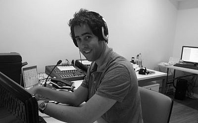 Gilad Halpern, a longtime print journalist, says he is delighted to be back in the radio studio. (photo credit: courtesy TLV1)