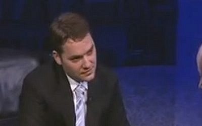Romanian Minister Dan Sova (photo credit: YouTube screen capture)