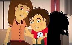 The video shows a boy struggling to tell his mother what happened to him. (photo credit: Youtube)
