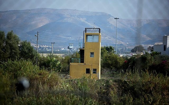 A watchtower in the northern Jordan Valley (photo credit: Moshe Shai/Flash90) A watchtower in the northern Jordan Valley (photo credit: Moshe Shai/Flash90)