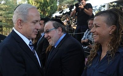 Noa Rothman meeting with Benjamin Netanyahu in 2012. (photo credit: Kobi Gideon/GPO/Flash90)